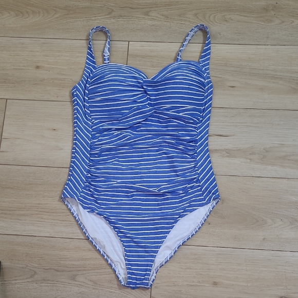 Other - Niptuck Blue Striped One Piece Swimsuit Size10